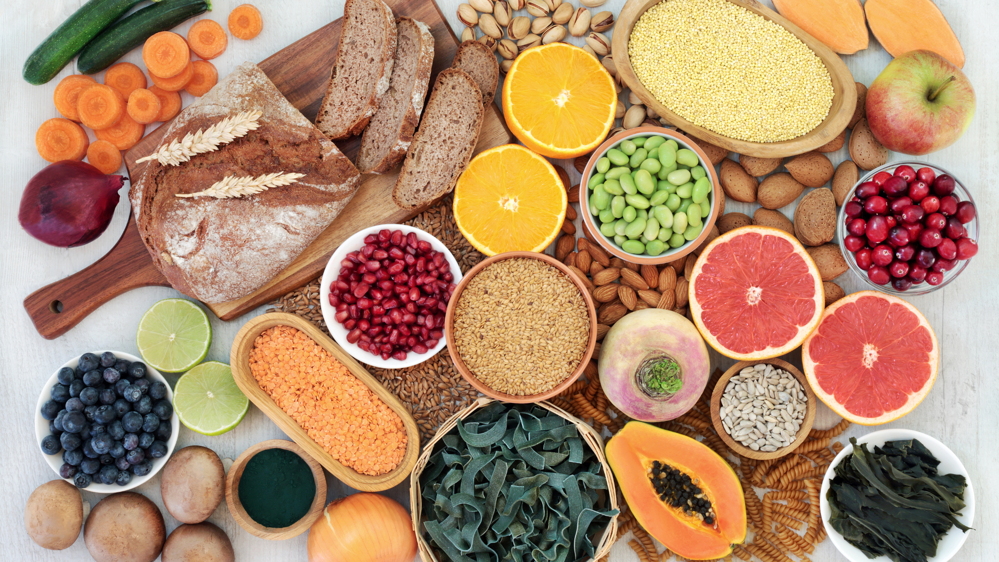 Fibre dense foods